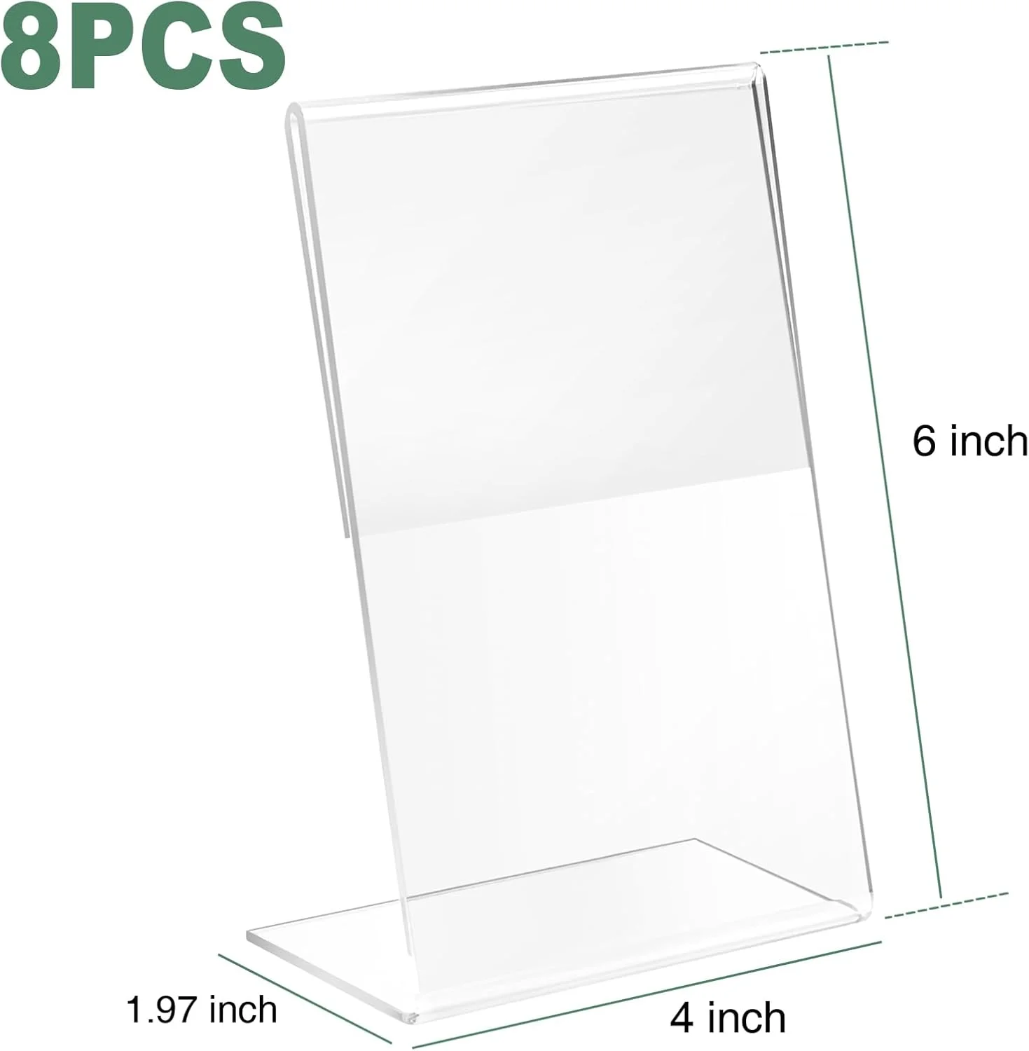 8 Pcs 4x6 Inch Clear Acrylic Photo Frame Scratch-Resistant & Multi-Scene Styling Frame Display Pictures for Home - Image 5