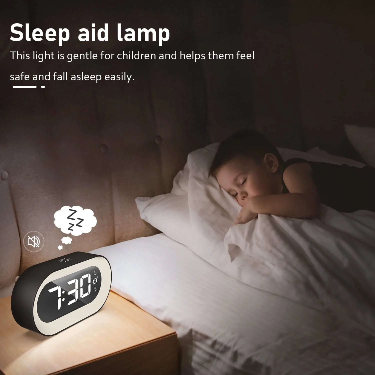 Alarm Clock for Bedrooms with Dynamic RGB Night Light,Heavy Sleepers Adults - Image 7