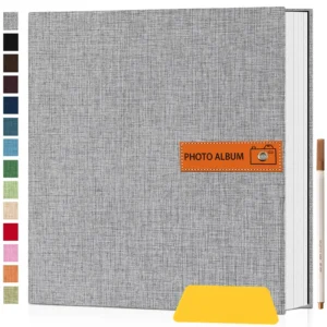 Popotop Large Photo Album Self Adhesive 4x6 5x7 8x10 Scrapbook Album DIY Picture Book